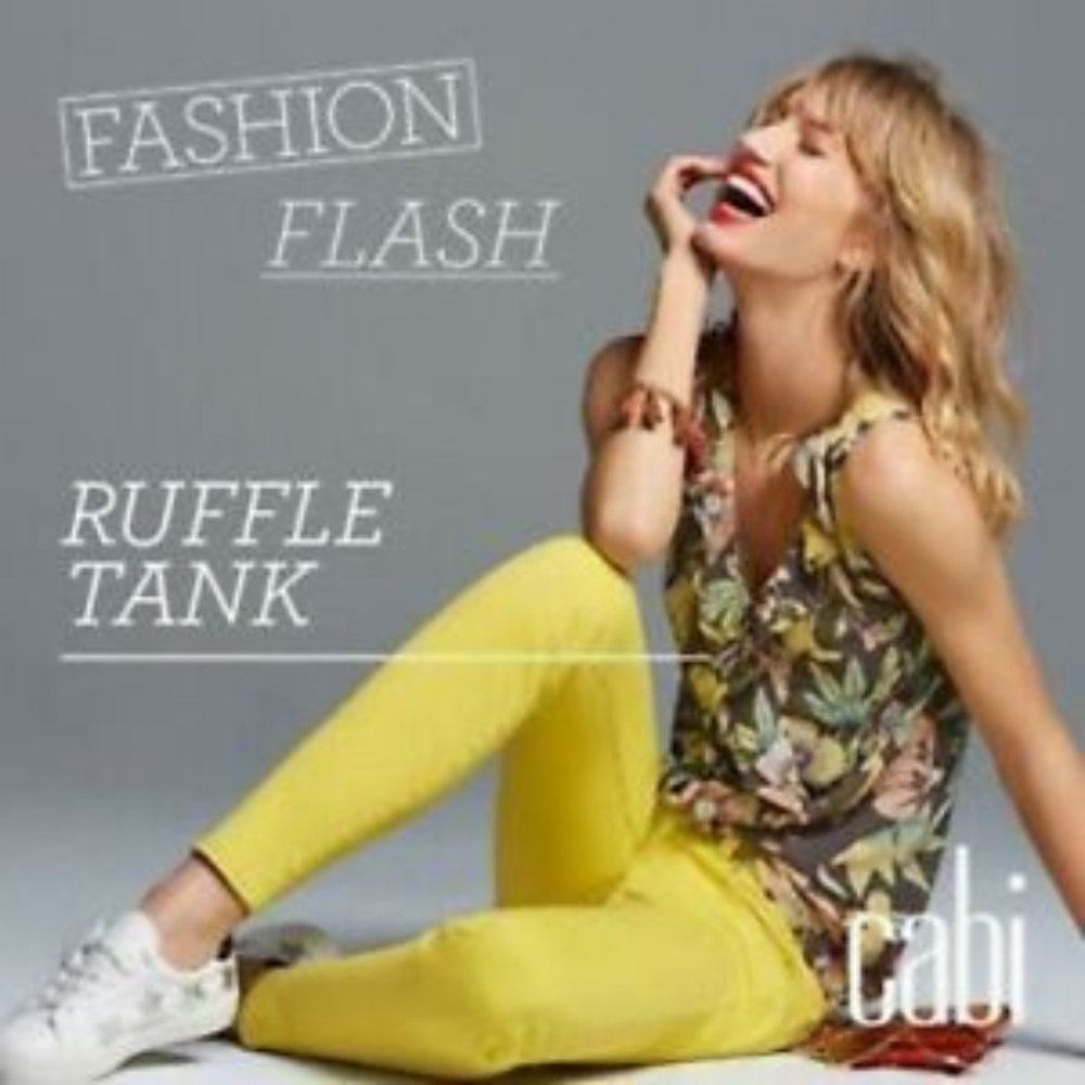 CAbi Ruffle Tank; STYLE 3265